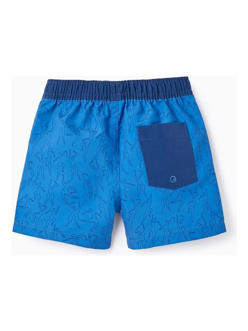 Short de Bain Imprimé pour Bébé Garçon 'You & Me' Bleu