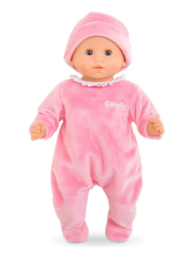 Pyjama rose et bonnet pour poupon 30 cm N/A