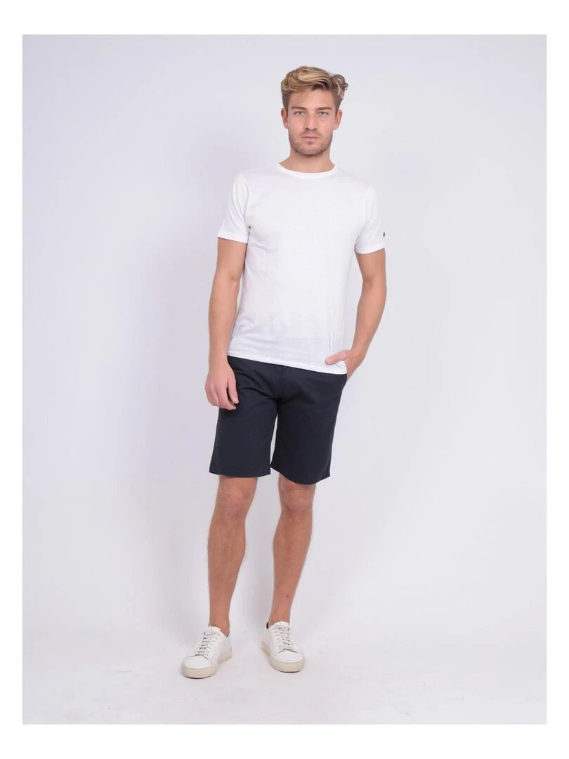 Bermuda chino BAGOO   Bleu marine