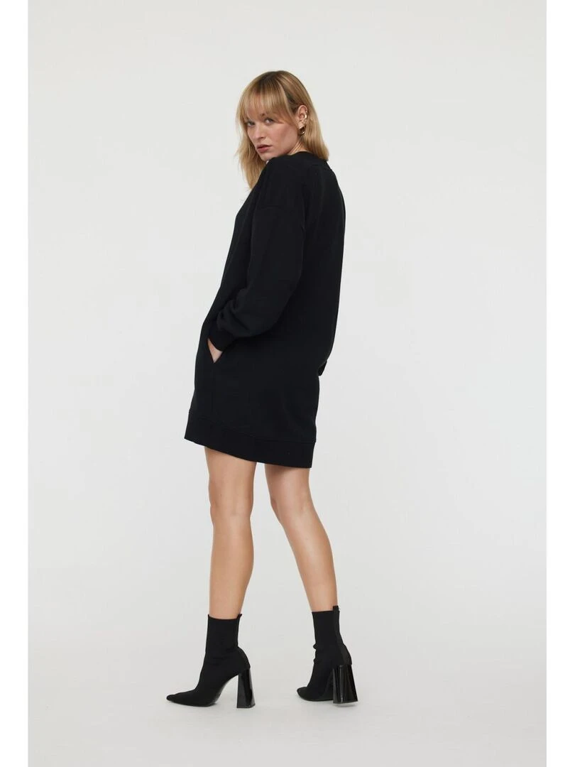 Lee Cooper   Robe manches longues coton  LAILOU   Noir