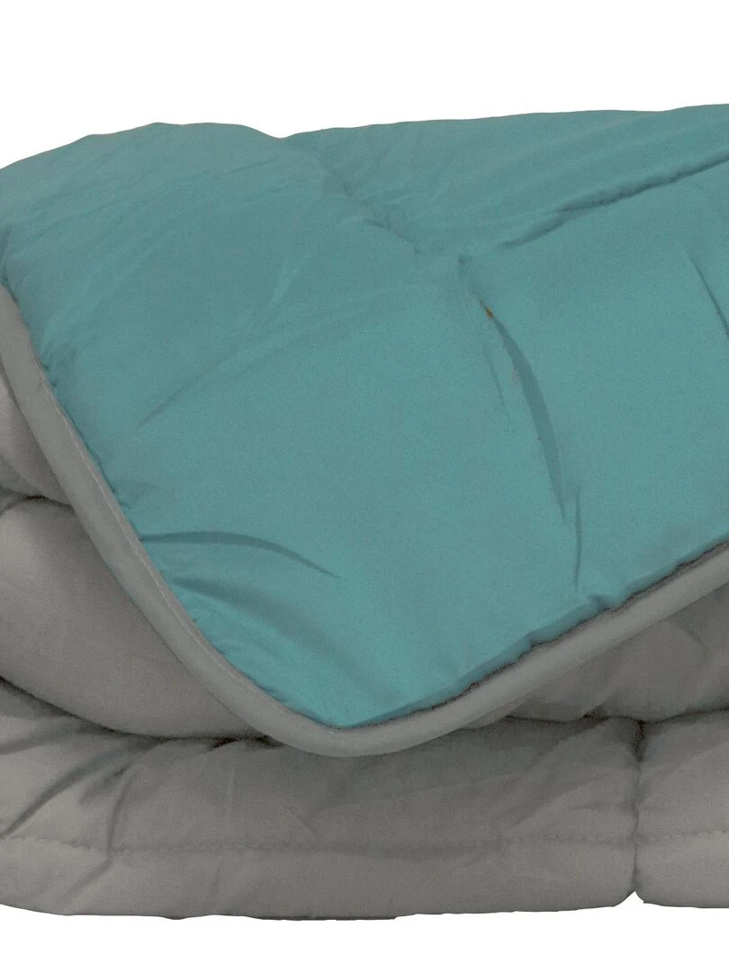 Couette d'été en microfibre bicolore Bleu