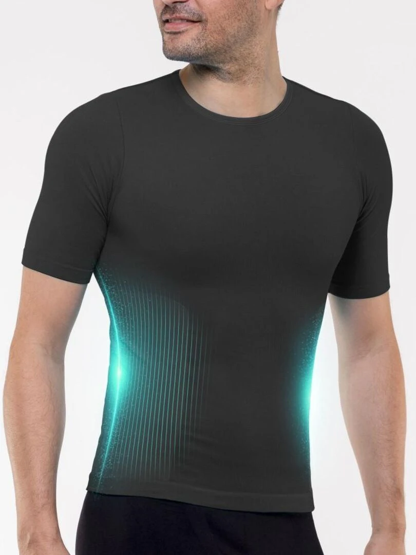 T shirt sculptant running CryoShape Noir