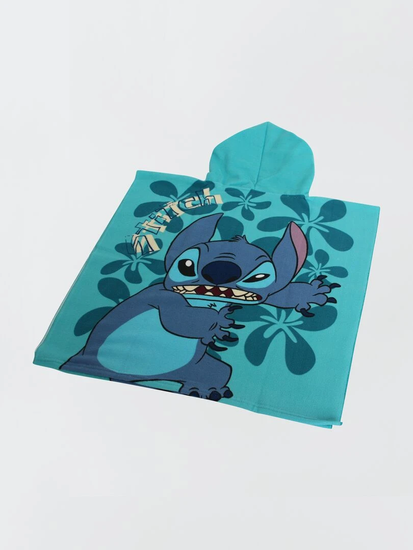 Cape de bain imprimée 'Stitch'   bleu