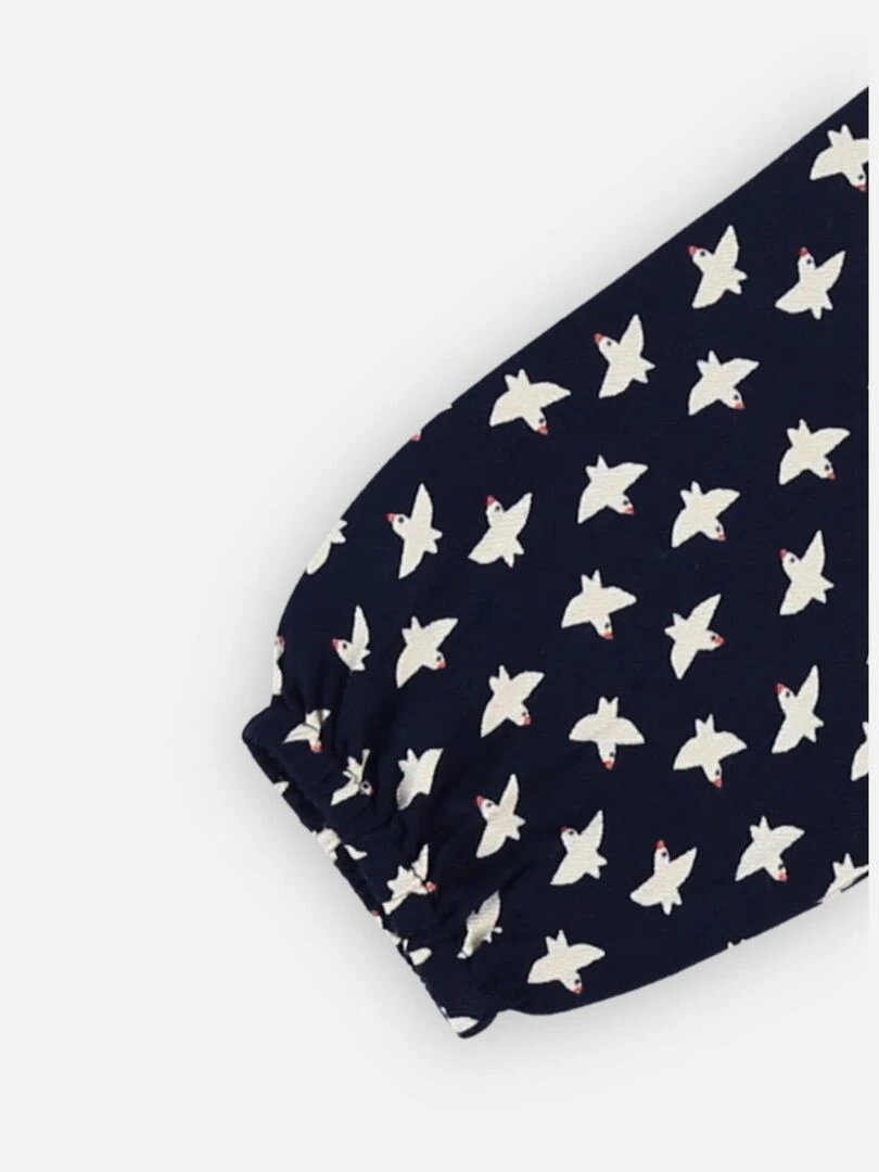 Blouse à imprimés oiseaux    Noukie's   Bleu