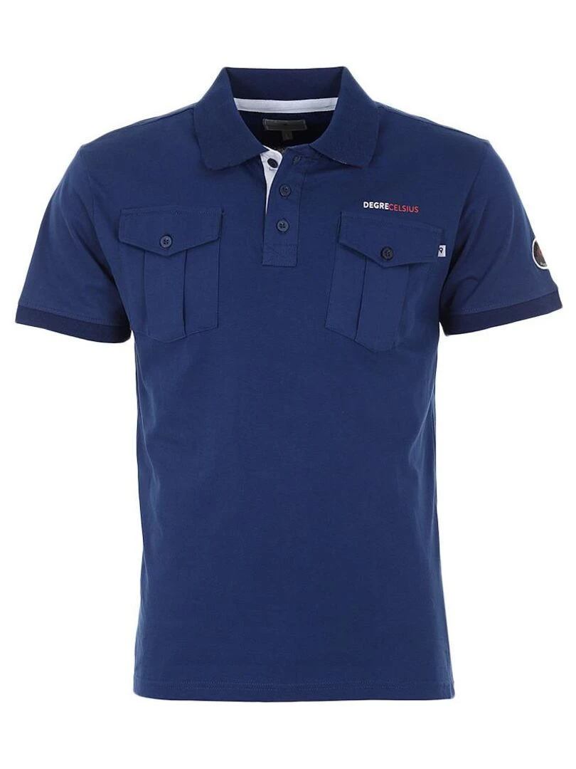 Polo manches courtes homme COCHE DEGRE CELSIUS Bleu marine