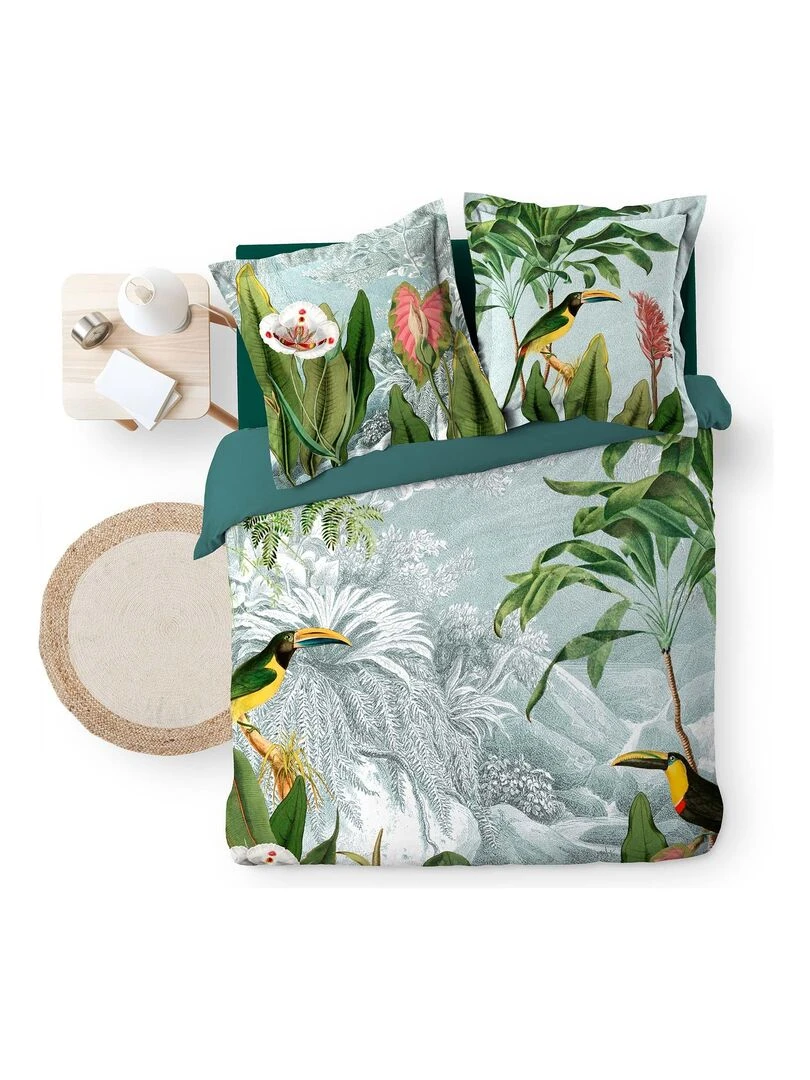 Housse de couette + taie Toucan lulea Blanc