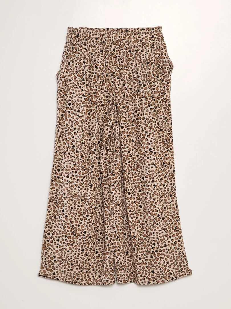 Pantalon large Beige