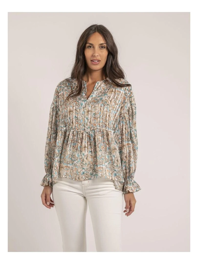 Blouse motifs FOBLESS Beige