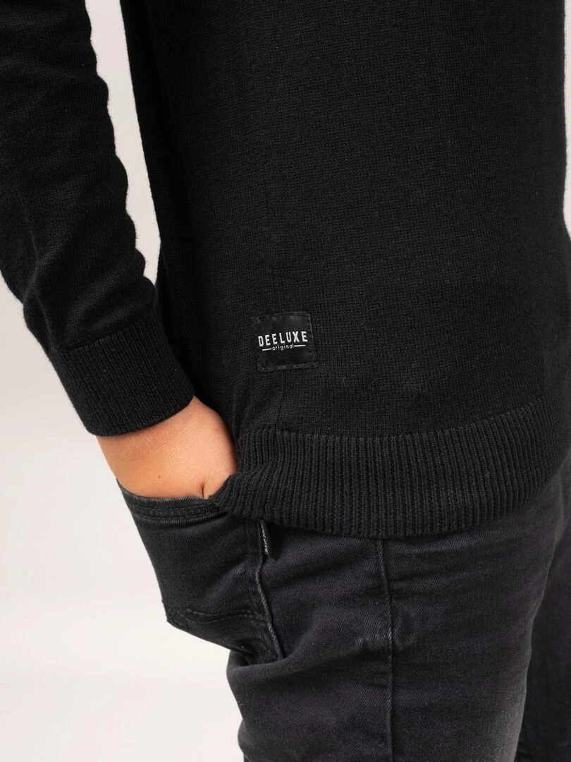 Pull col roulé coton bio 'Deeluxe'   Noir