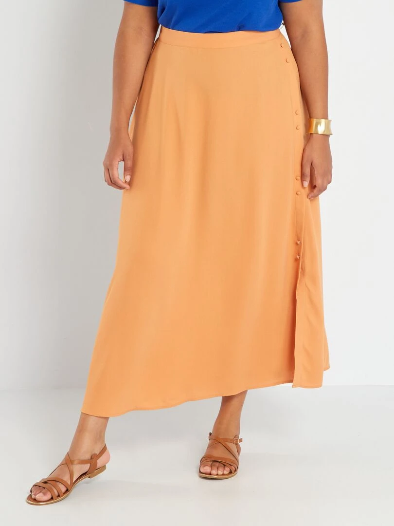 Jupe midi Terracotta
