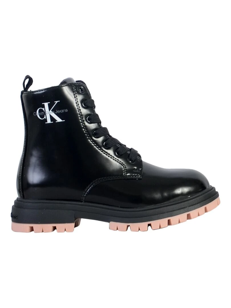 Bottine à Lacets Calvin Klein Jeans Lace Up Bootie Noir
