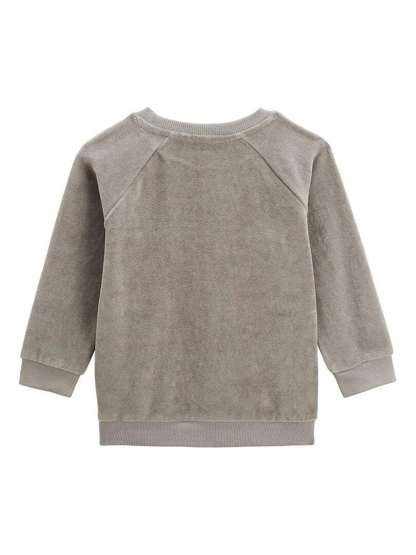 Pyjama enfant en velours Lapampa   Kaki