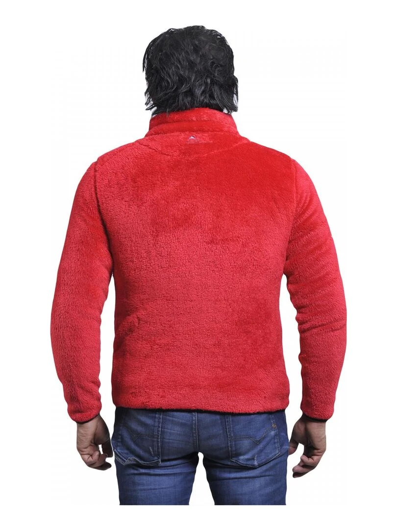 Blouson polaire homme CARIAN PEAK MOUNTAIN Rouge