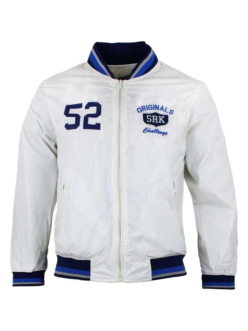 Blouson esprit coupe vent garçon ECAVEN SRK Blanc