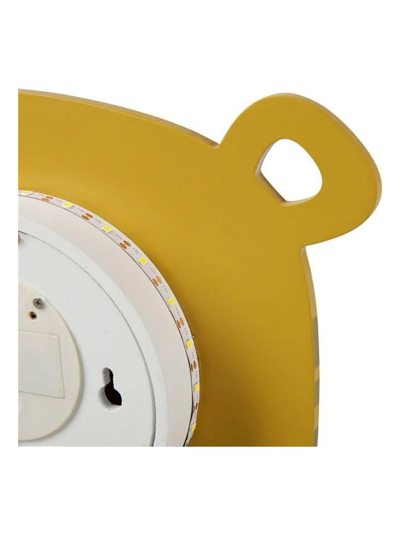 Applique murale bois tigre LED Jaune