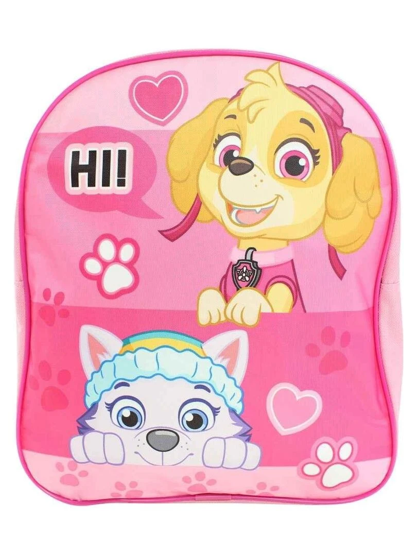 La Pat' Patrouille Sac à dos fille imprimé La Pat' Patrouille 30x26x10 cm Rose