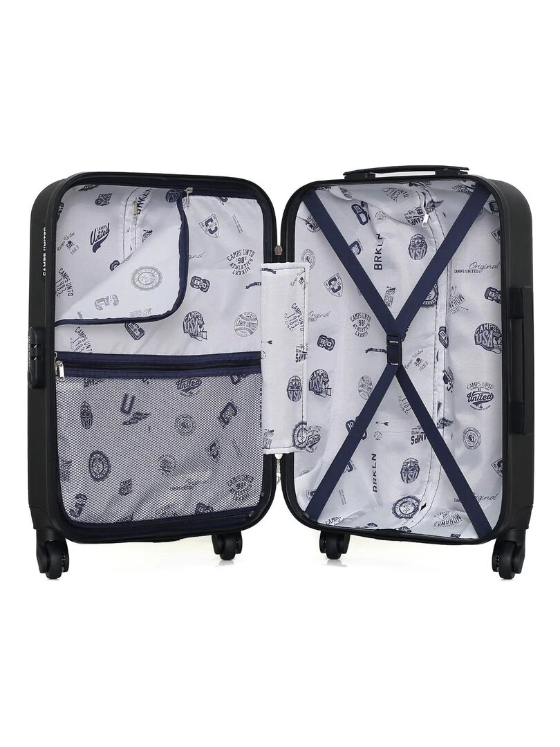 CAMPS UNITED   VALISE CABINE ABS CORNELL 4 ROUES 55 CM   Noir
