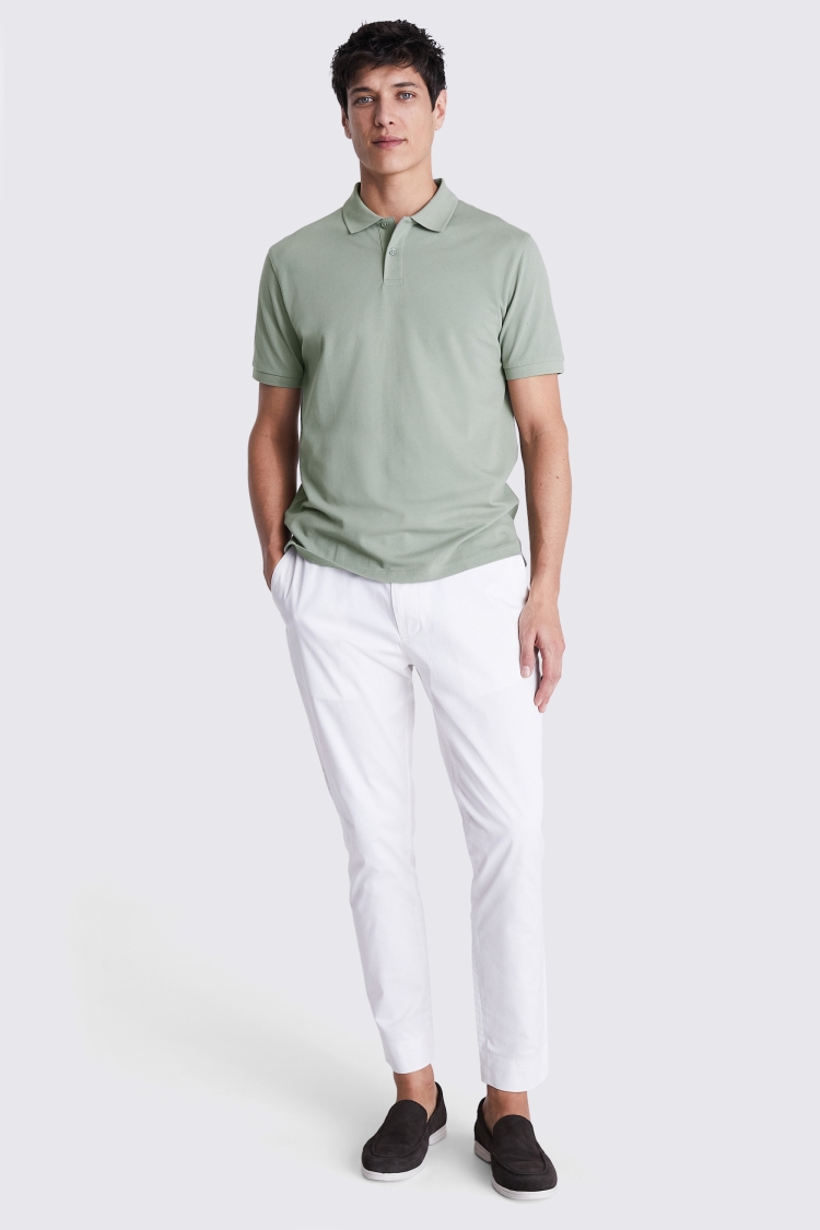 Tailored Fit White Piquet Textured Shirt   Buy Online at Moss
