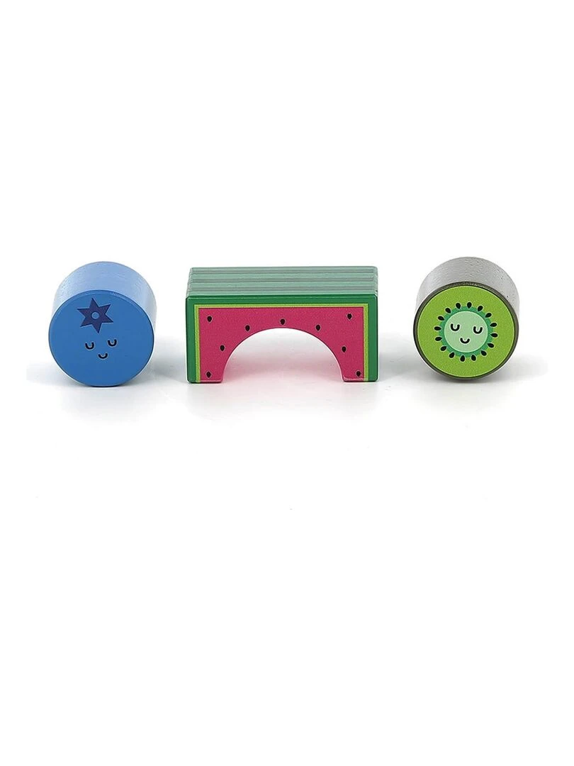 Cubes sonores en bois : fruits   Andy Westface   N/A