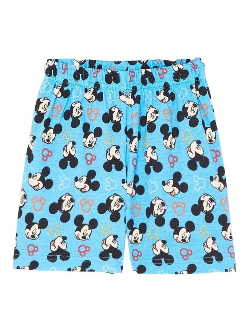 Disney   Ensemble T shirt short garçon Imprimé Mickey   Bleu