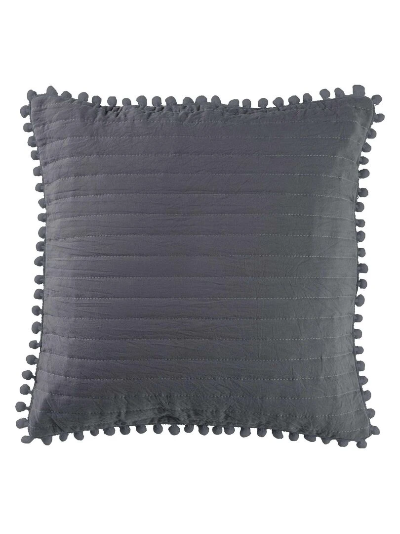 Housse de coussin Collection Dorine gris anthracite