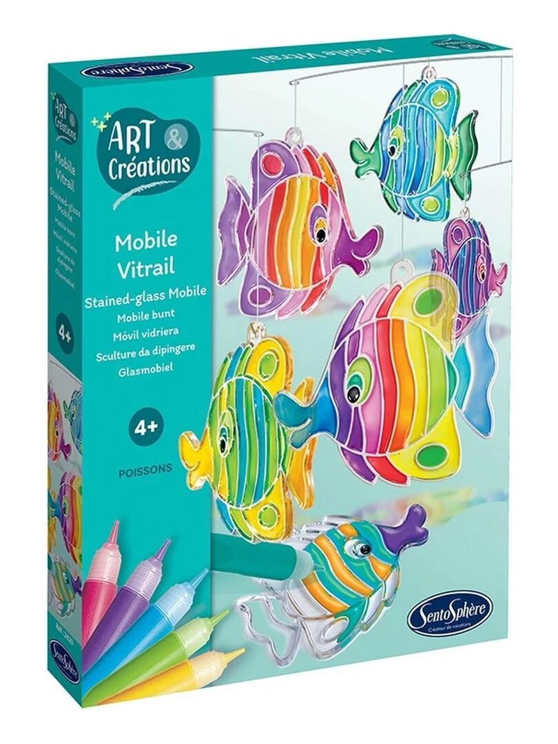 Mobile Vitrail Poissons Art et creations N/A