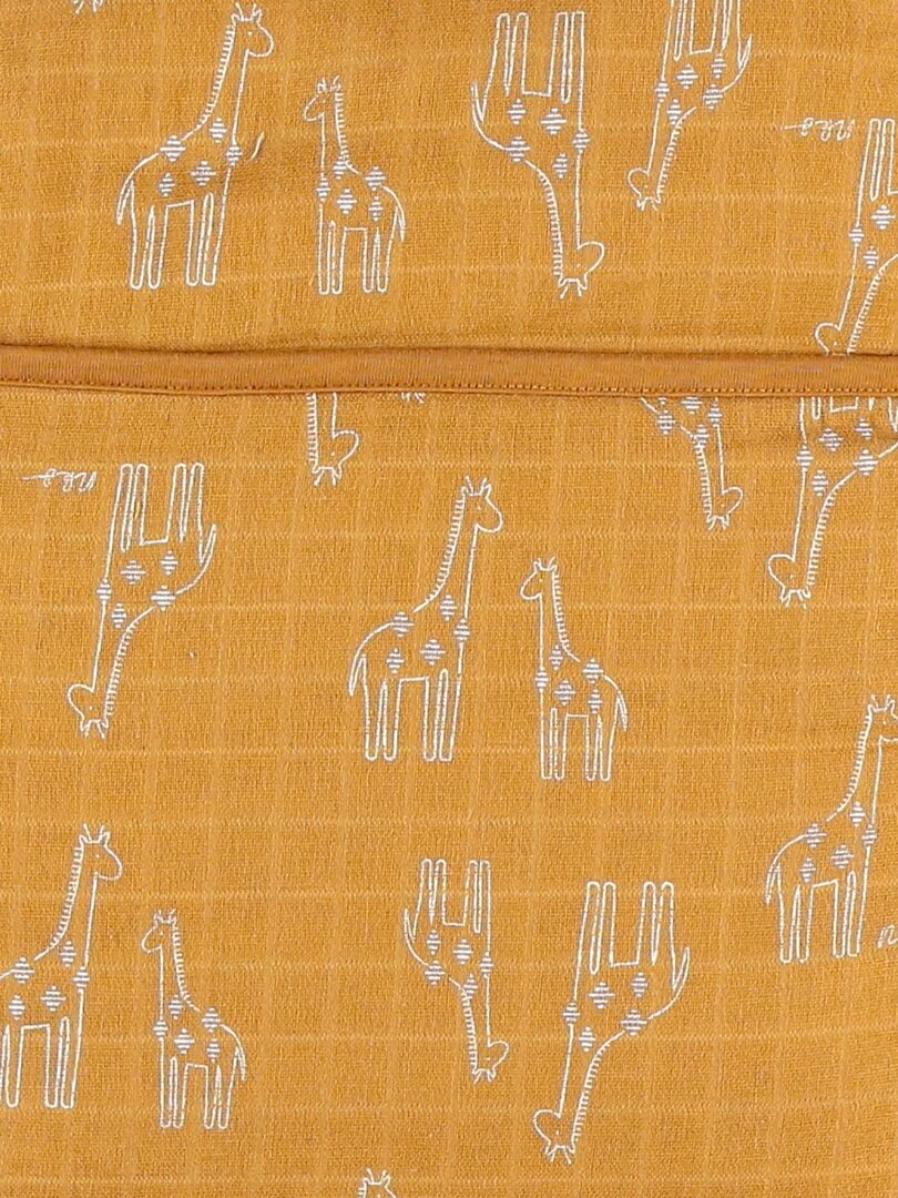 Poche de rangement en mousseline BIO Jaune