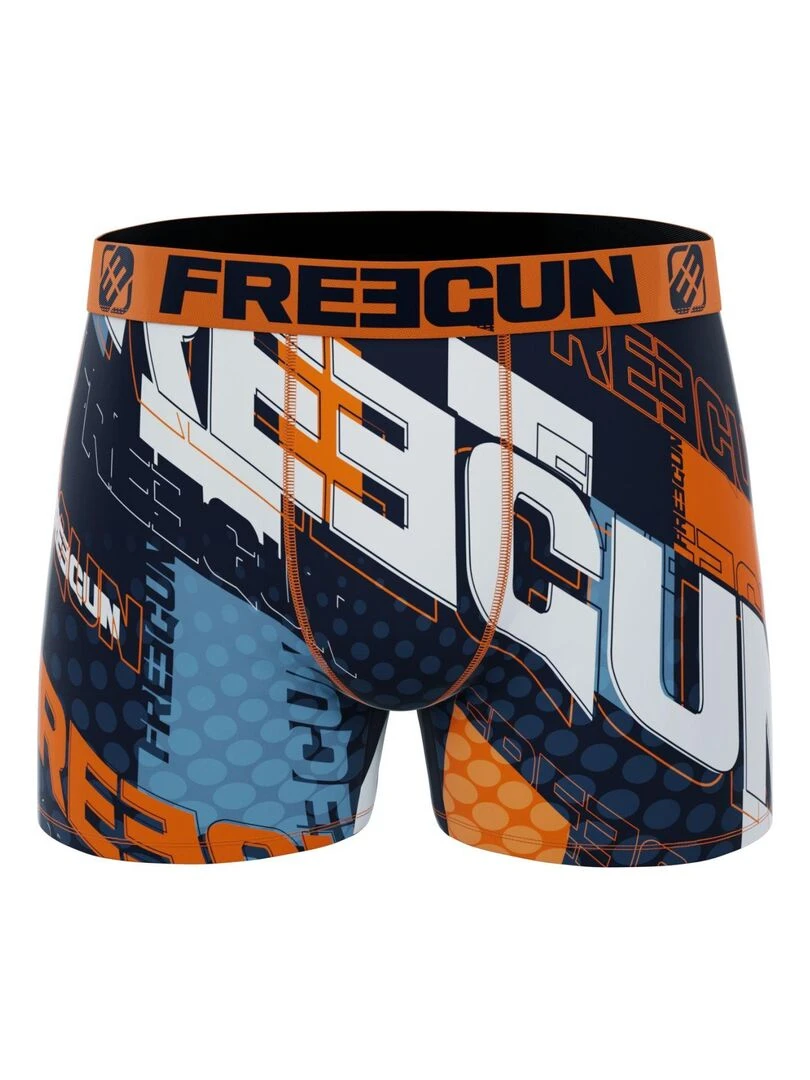 Lot de 4 Boxers garçon Racing Freegun   Gris