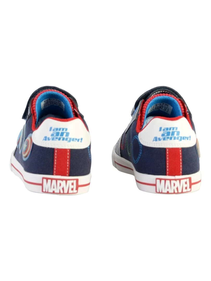 Basket à Scratch Plate Geox Enfant Kilwi Canv+Tumb   Bleu