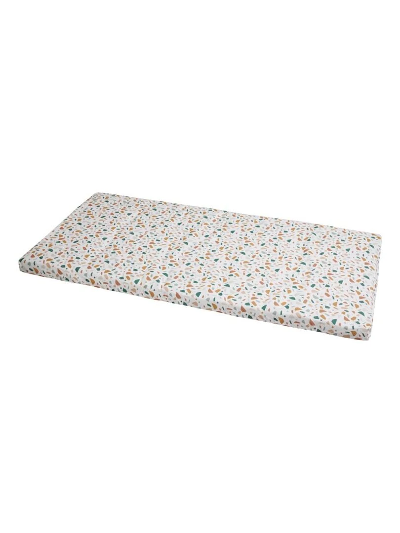 Candide Matelas bébé de voyage 60x120cm Terrazzo Blanc Vert