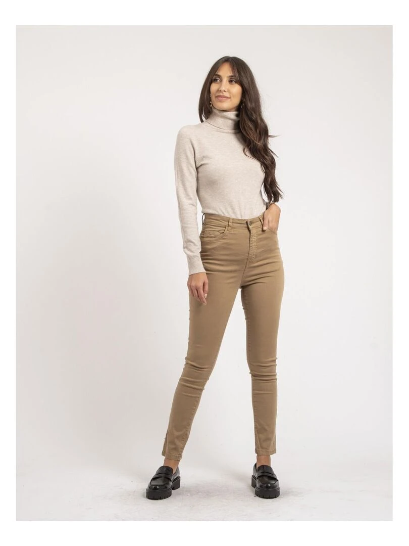Pantalon slim EDITH   Beige