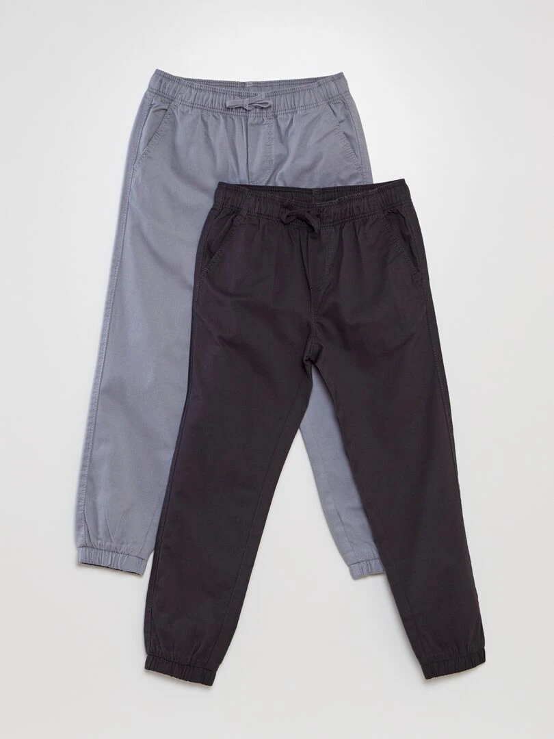 Lot de pantalons jogger 2 pièces Bleu/gris
