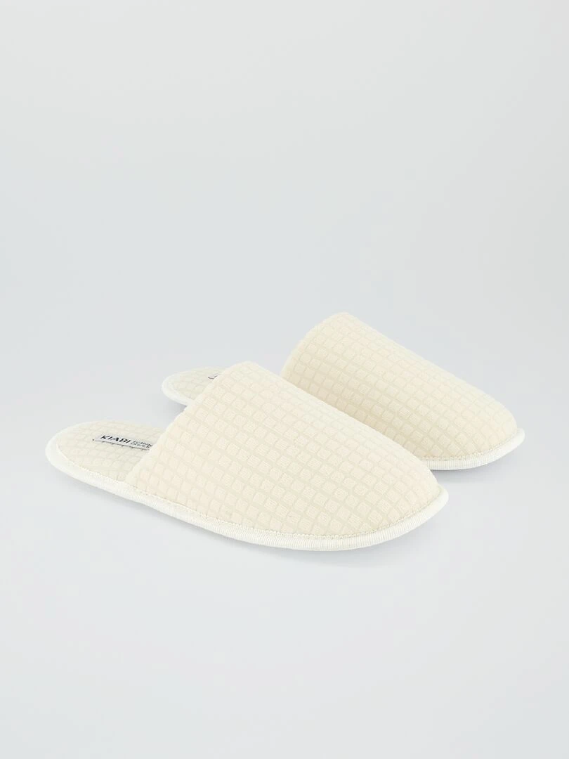 Chaussons mules Beige