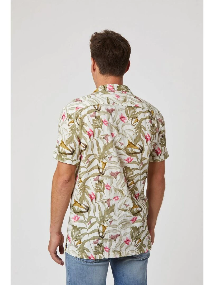 Lee Cooper   Chemise manches courtes coton relax DISTO   Beige