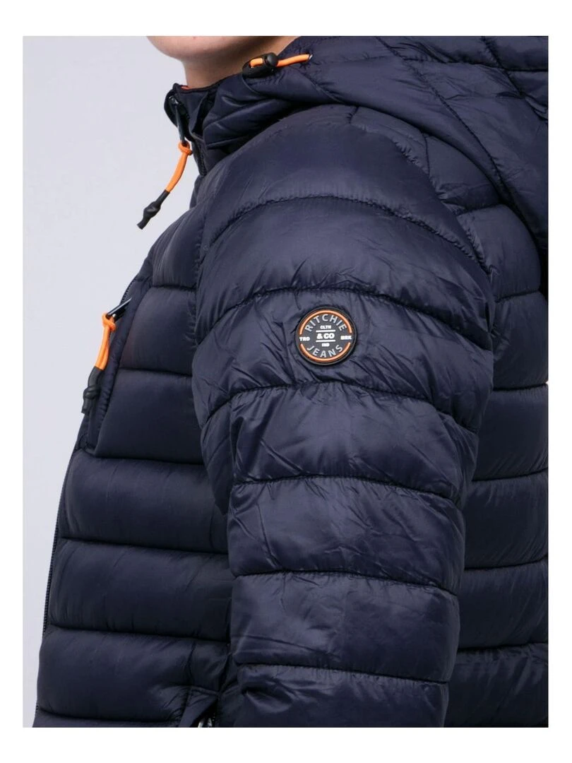 Doudoune capuche ZEGEL J   Bleu marine