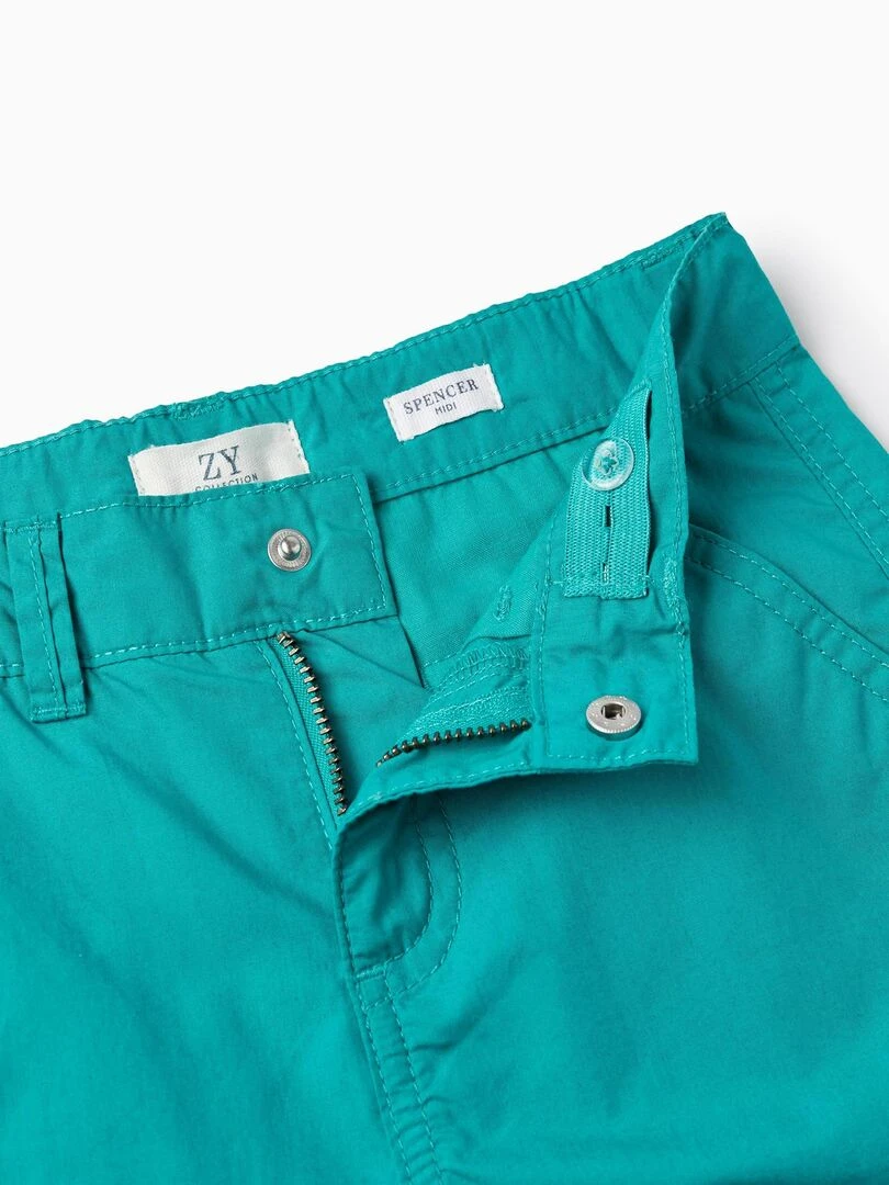 Short Chino En Coton Pour Garçon 'Midi'  MATISSE   Vert