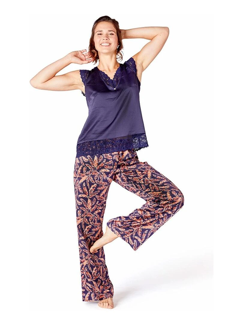 Pyjama YAOUNDE Camille Cerf & Pomm'Poire Bleu