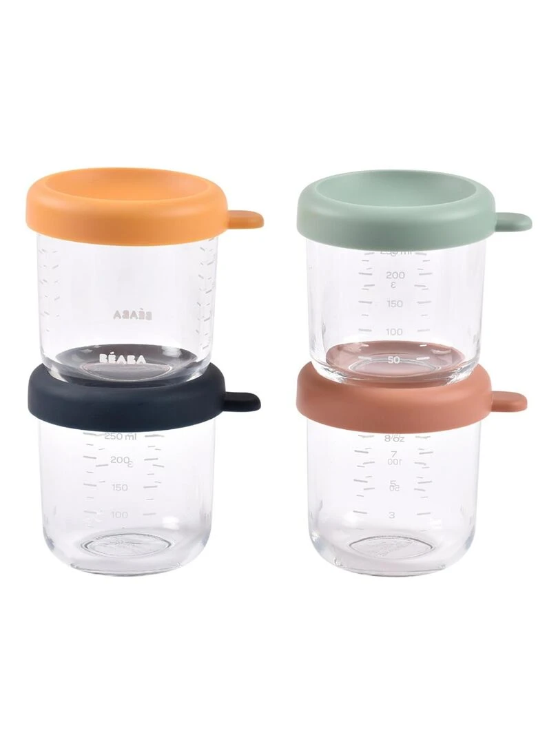 Coffret 4 portions verre 250 ml (Sunrise color mix) Rouge