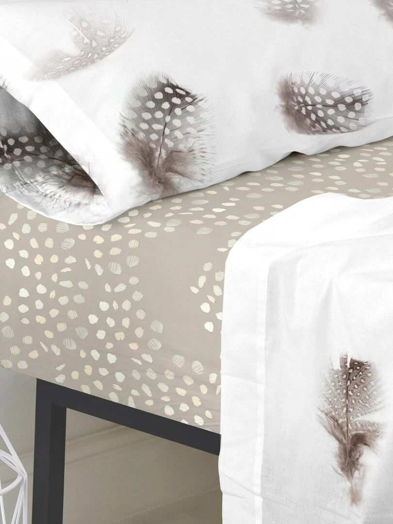 Drap housse Light "Happyfriday" Blanc