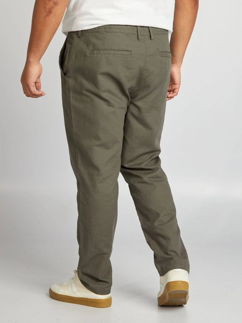 Pantalon chino   Kaki