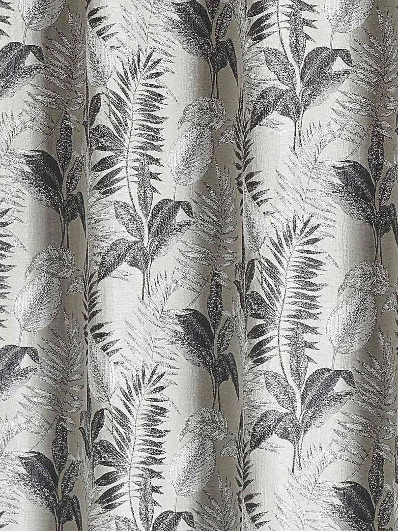 Rideau d'ameublement à jacquard fougères   Beige