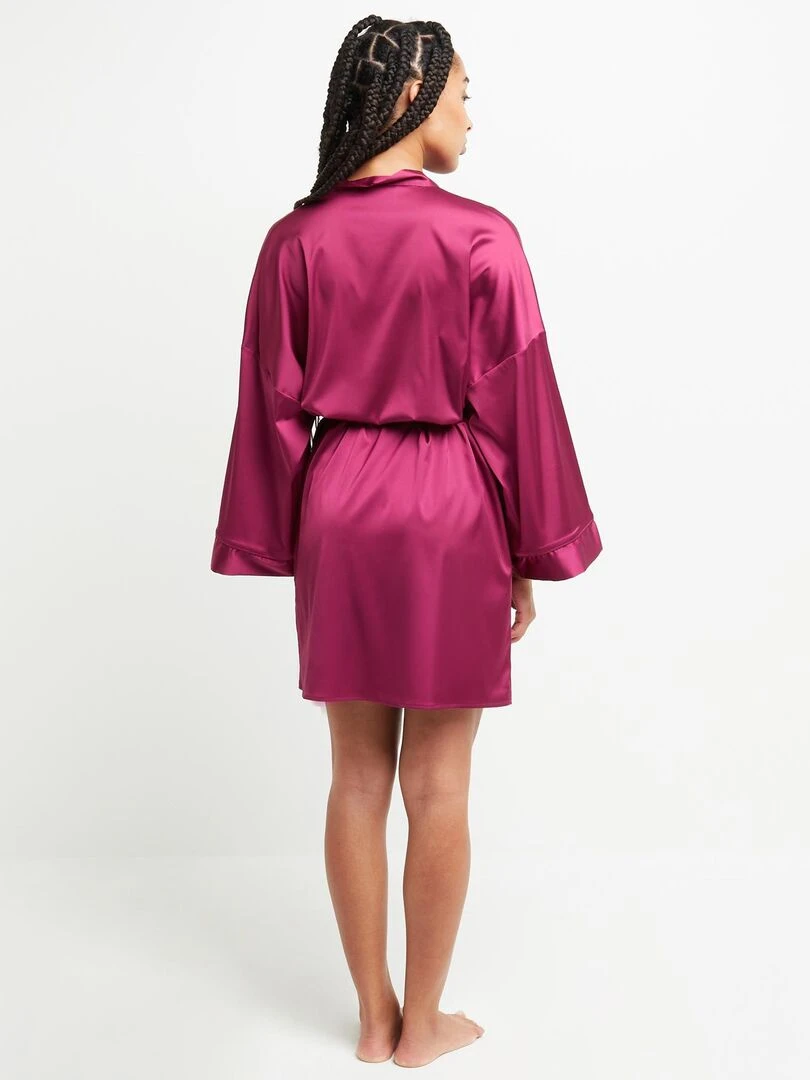 Kimono satin Chimene RougeGorge Lingerie Rouge
