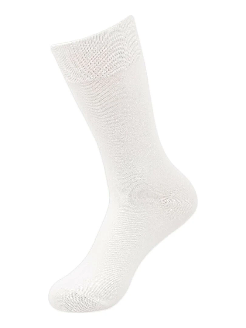 Pack de 3 Chaussettes en coton Kebello Blanc Blanc