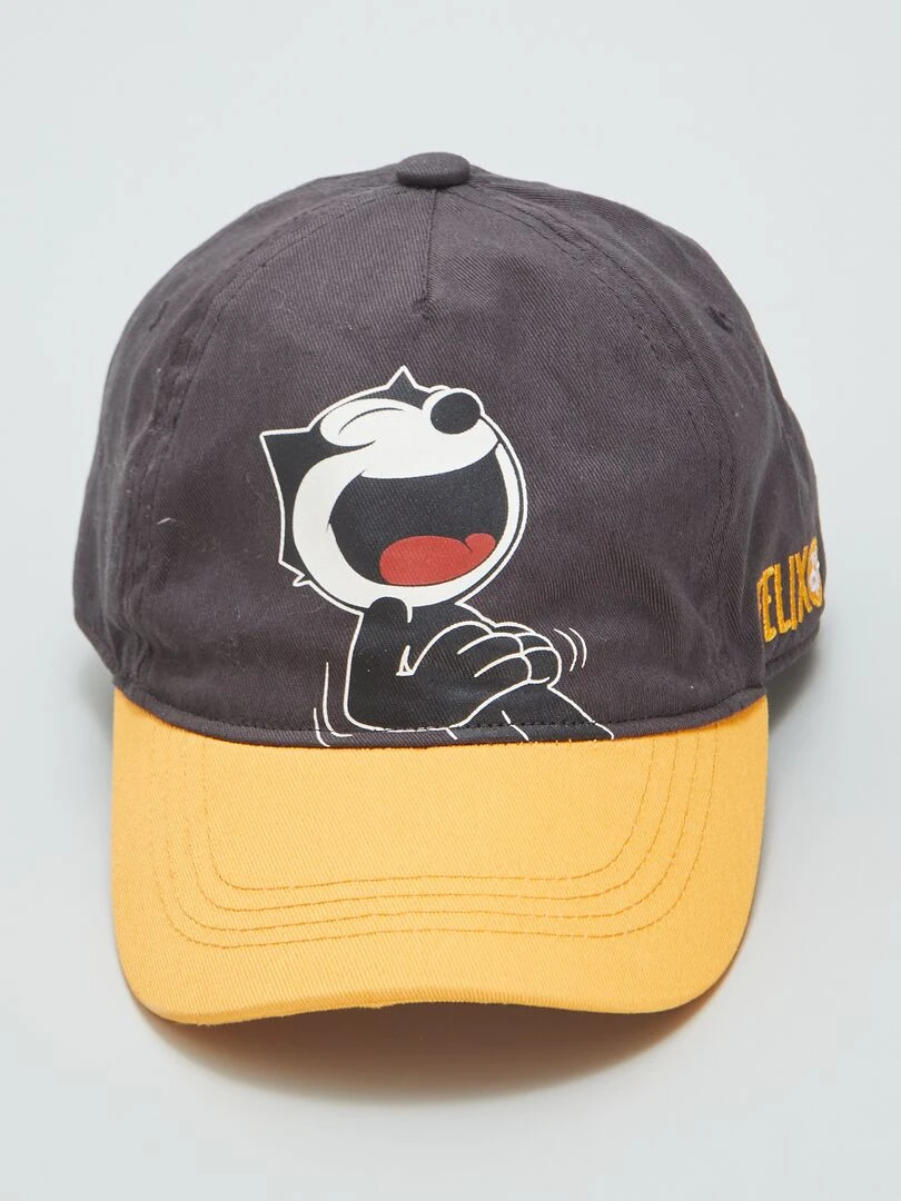 Casquette 'Félix le chat'   Noir