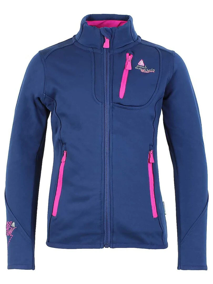 Blouson polarshell fille FAYNUR PEAK MOUNTAIN Bleu marine