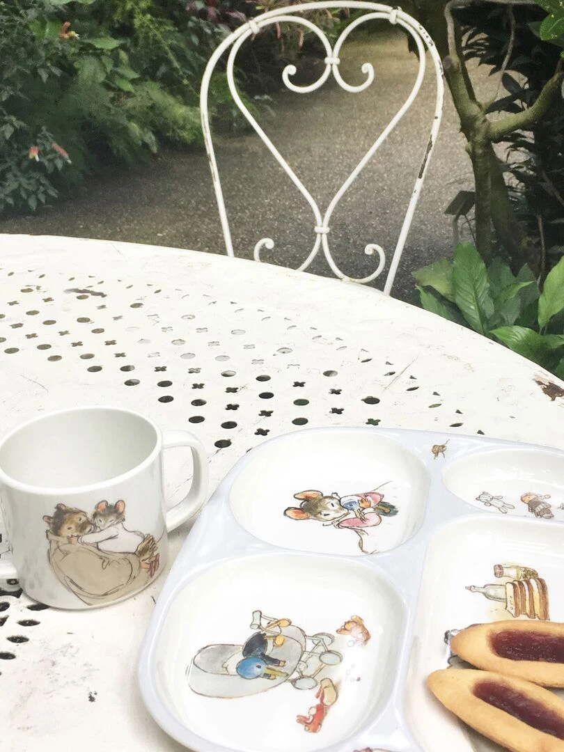 Tasse deux anses Ernest et Célestine   Blanc