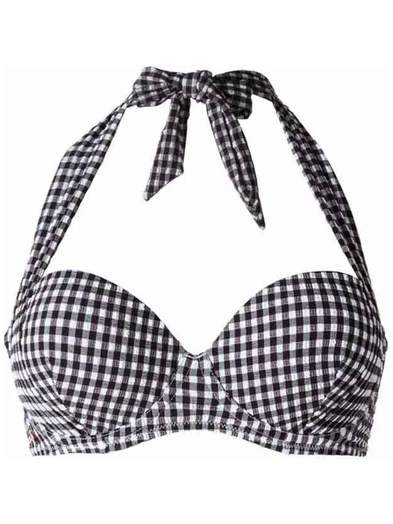 Haut de maillot de bain bandeau MADRAGUE Brigitte Bardot Bain Noir