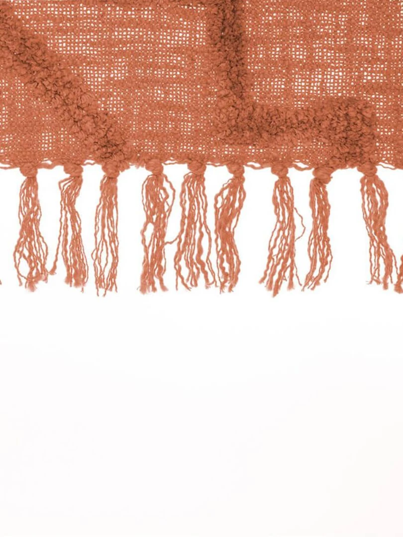 Jeté de lit tufté Inca 130x180 cm terracotta   Orange