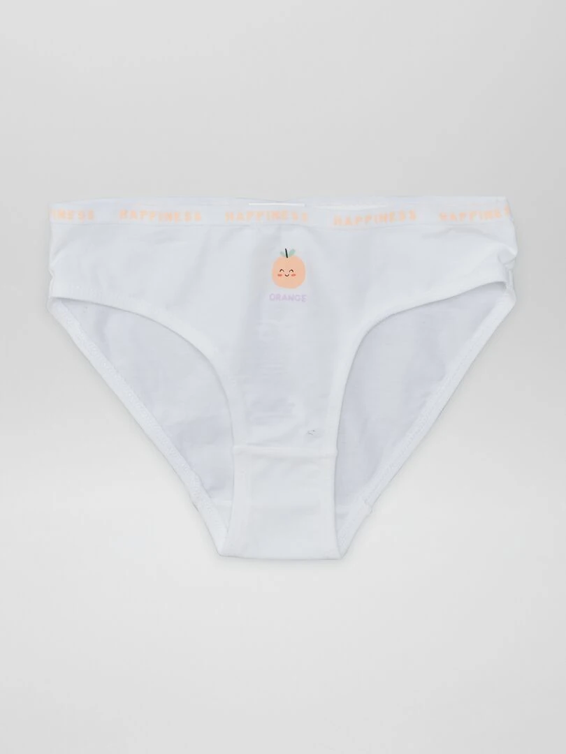 Lot de 4 culottes imprimées Orange