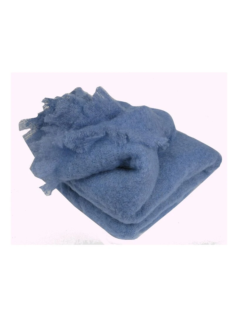 Plaid en Laine Mohair Très Douce Violet